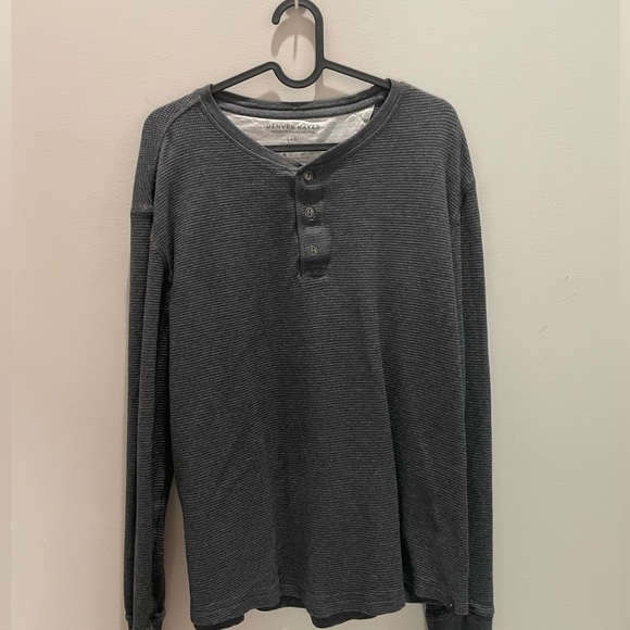 100% cotton Denver Hayes long sleeve shirt size large - Picture 1 of 3